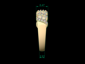 woman wedding band ring 125 3D printmodel