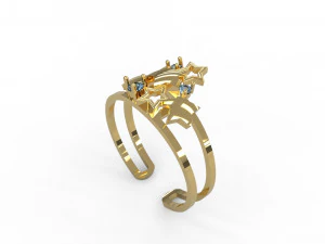 star ring 3D Print Model