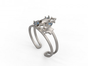 star ring 3D Print Model