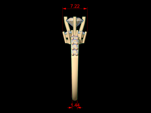 woman solitaire ring 126 Model do druku 3D