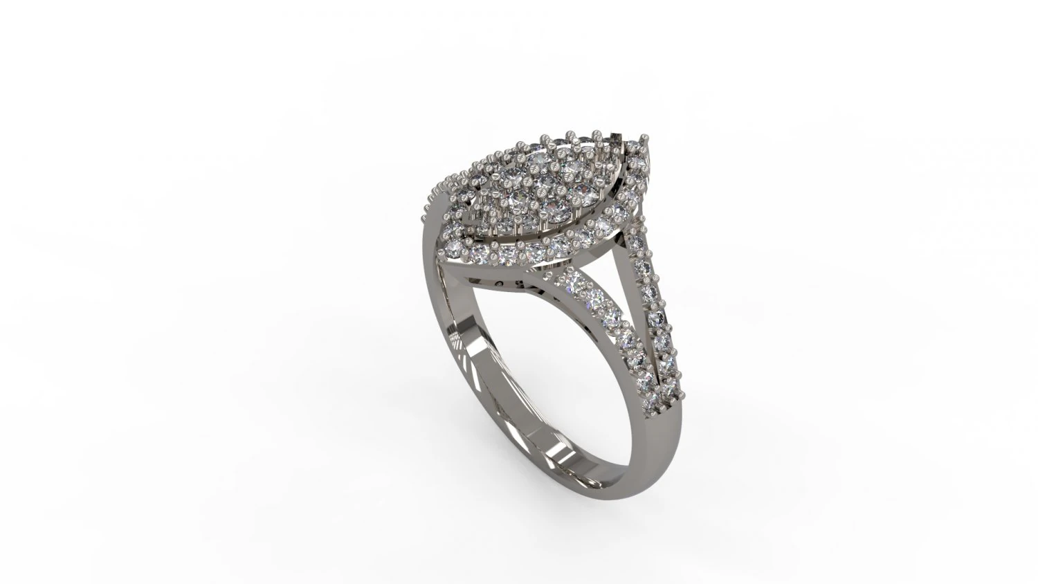 woman solitaire ring 127 3D Print Model .c4d .max .obj .3ds .fbx .stl .blend 