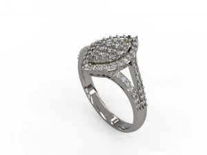 anel solit&aacute;rio feminino 127 Modelo de Impressão 3D