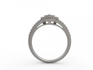 woman solitaire ring 127 3D Print Model