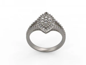 woman solitaire ring 127 3D Print Model