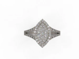 woman solitaire ring 127 3D Print Model