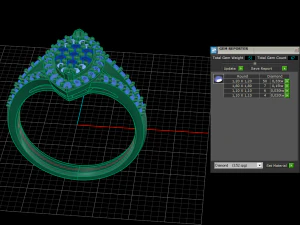 woman solitaire ring 127 3D Print Model
