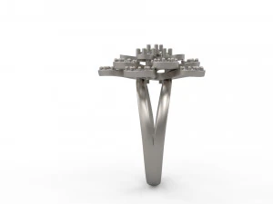 woman solitaire ring 130 3D Print Model