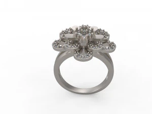 woman solitaire ring 130 3D Print Model
