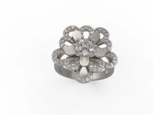 woman solitaire ring 130 3D Print Model