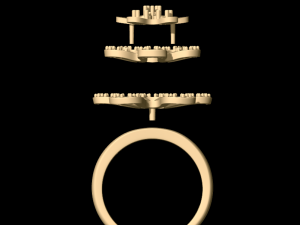 woman solitaire ring 130 Modelo de Impressão 3D