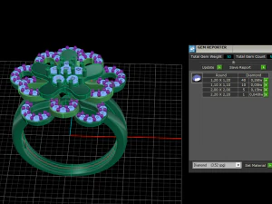 woman solitaire ring 130 3D Print Model