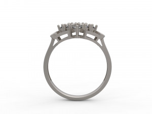 woman solitaire ring 132 Modèles 3D en vedette