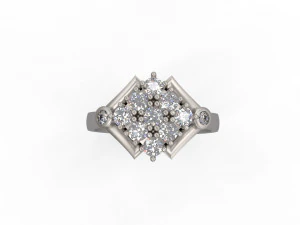 woman solitaire ring 132 3D Print Model