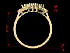 woman solitaire ring 132 Modèles 3D en vedette