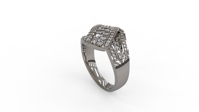woman solitaire ring 133 3D Baskı Modeli .c4d .max .obj .3ds .fbx .stl .blend 