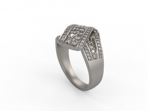 woman solitaire ring 133 3D Baskı Modeli