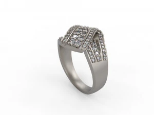 woman solitaire ring 133 3D Print Model