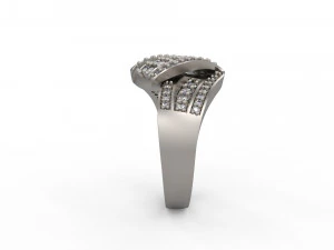 woman solitaire ring 133 3D Print Model
