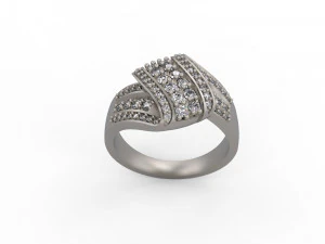 woman solitaire ring 133 3D Print Model