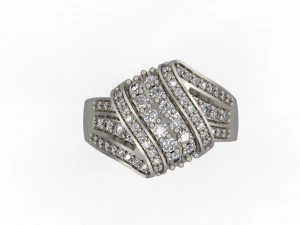 woman solitaire ring 133 3D Print Model