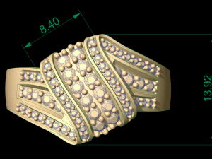 woman solitaire ring 133 3D Print Model