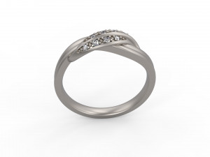 woman wedding band ring 134 3D 프린트 모델