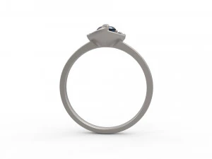 woman solitaire ring 135 3D Print Model