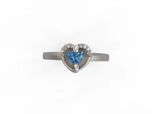 woman solitaire ring 135 3D Print Model