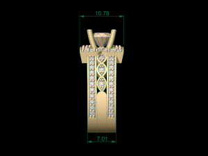 woman solitaire ring 136 Modèles 3D en vedette