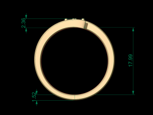 woman wedding ring 137 3D 프린트 모델