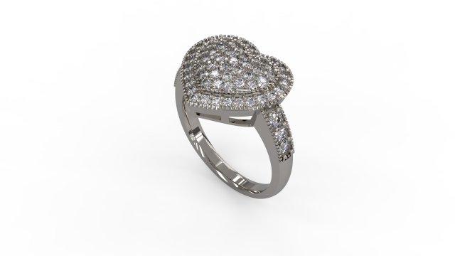woman solitaire ring 139 3D Принт Модель .c4d .max .obj .3ds .fbx .stl .blend 