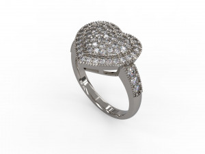 woman solitaire ring 139 3D Print Model