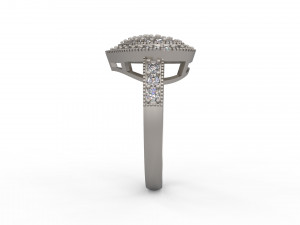 woman solitaire ring 139 3D Принт Модель