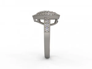 woman solitaire ring 139 3D Print Model