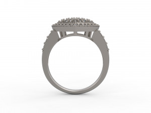 woman solitaire ring 139 3D Принт Модель