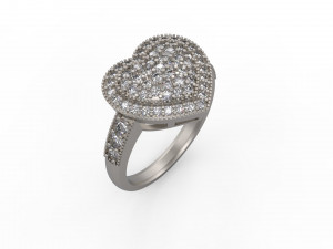 woman solitaire ring 139 3D Принт Модель