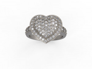 woman solitaire ring 139 3D Принт Модель