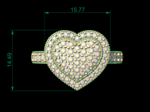 woman solitaire ring 139 3D Принт Модель
