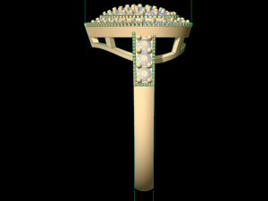 woman solitaire ring 139 3D Принт Модель