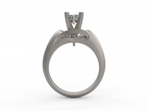 woman solitaire ring 140 3D 프린트 모델