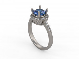 woman solitaire ring 141 3Dプリントモデル