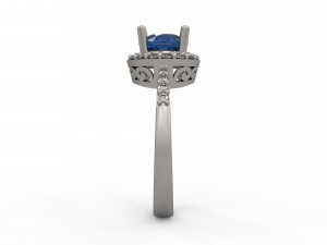 woman solitaire ring 141 3Dプリントモデル