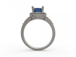 woman solitaire ring 141 3Dプリントモデル