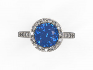 woman solitaire ring 141 3Dプリントモデル
