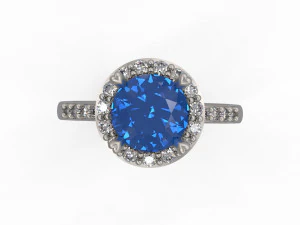 woman solitaire ring 141 3D Print Model
