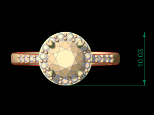 woman solitaire ring 141 3Dプリントモデル