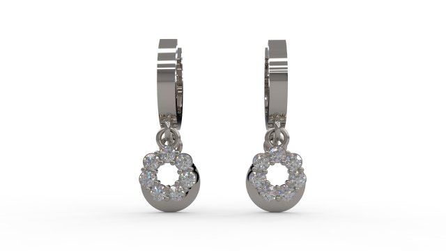 earring 61 3D Принт Модель .c4d .max .obj .3ds .fbx .stl .blend 