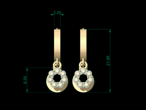 earring 61 3D Принт Модель