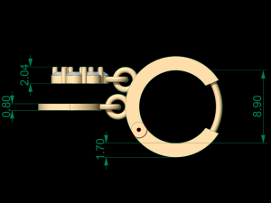 earring 61 3D Принт Модель