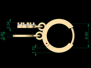 earring 61 3D Print Model